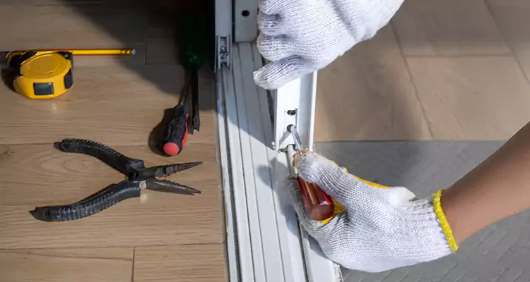 Backyard Sliding Door Track Repair in San Pablo, CA